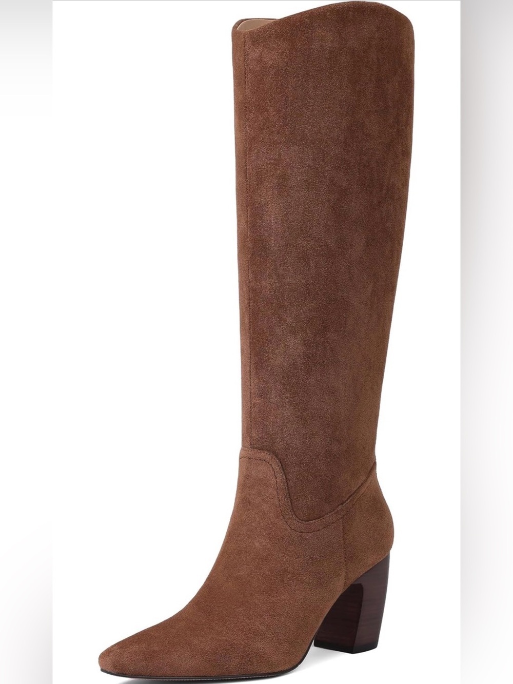 🆕Women's Suede Mid-Calf Slouch Boots - Picture 2 of 2